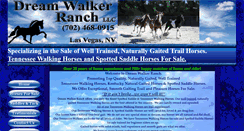 Desktop Screenshot of dreamwalkerhorses.com